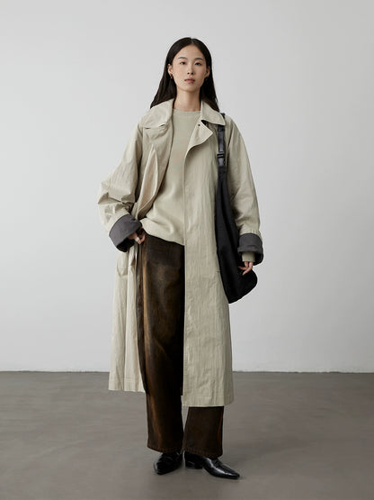[Velvet pants] CAREMIND coffee color heavy industry washed old jeans high waist thin versatile straight pants