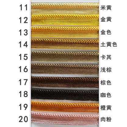 3844 41 colores en stock 1 cm de color tejido cinta maestra para niños tira de brotes accesorios ropa cuerda con incrustaciones tira con incrustaciones cuerda de ribete textil para el hogar