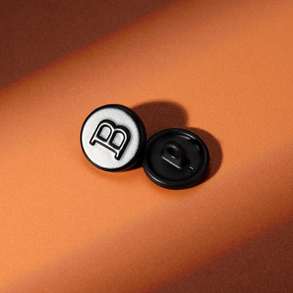 3406★  Black metal shirt buttons women's clothes exquisite round buttons versatile shirt cuffs neckline high-end buttons men