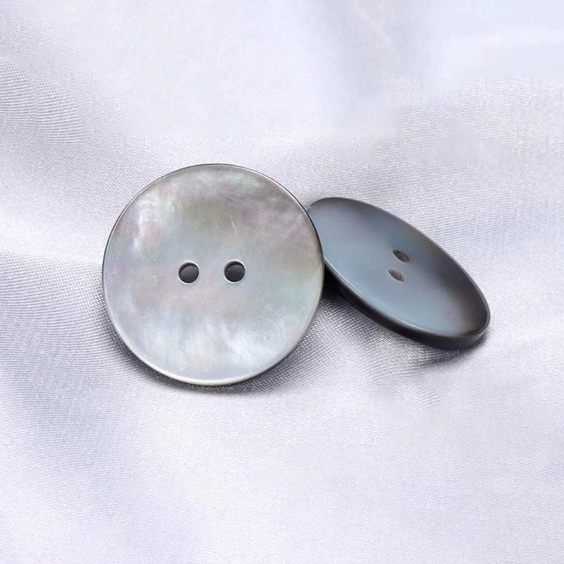 3402★ Round Black Butterfly Shell Button Men's and Women's Shell Button Shirt Knitted Sweater Color Cardigan Sweater Clothes Button