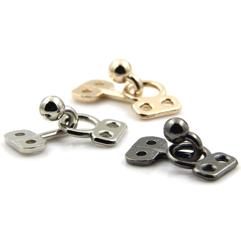 3515★ Botón de estilo metálico, botón de abrigo de visón, botón de cuello con gancho, botón oculto invisible, botón de cuello con gancho, botón de piel, botón