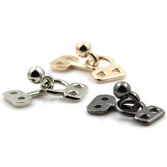 3515★ Botón de estilo metálico, botón de abrigo de visón, botón de cuello con gancho, botón oculto invisible, botón de cuello con gancho, botón de piel, botón