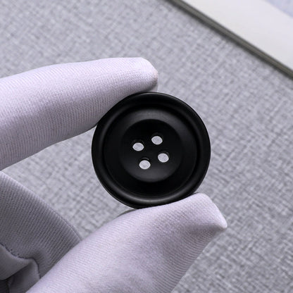 3459★  Black resin buttons men's suit jacket buttons top women's woolen coat trench coat pants versatile high-end buttons