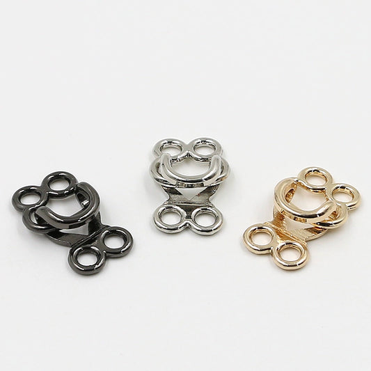 3514★ Ropa de visón, hebilla oculta de metal de piel, hebilla colgante, hebilla de abrigo, botón invisible de gabardina, hebilla de conexión de gancho de moda