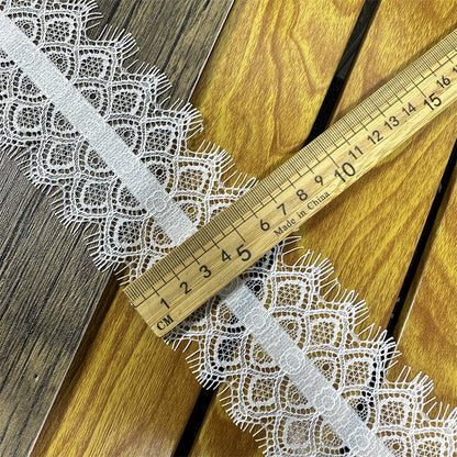 3738 Exquisitas pestañas blancas y negras con encaje para unir ropa, materiales decorativos, bricolaje, escote, mangas, tirantes, ayudas de costura