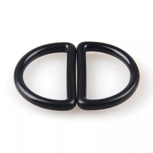 3525★ Ropa en blanco y negro Hebilla de anillo en D Hebilla de ajuste de correa Hebilla en D Hebilla de correa Accesorios de equipaje Hebilla de anillo en D Botón de plástico