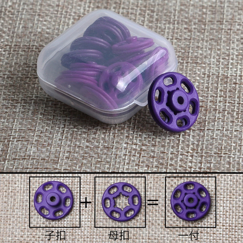 3475★ Abrigo de lana con botones a presión de nailon de color, botones para madre e hijo, botones ocultos invisibles de plástico, botones redondos para camisa antiluz