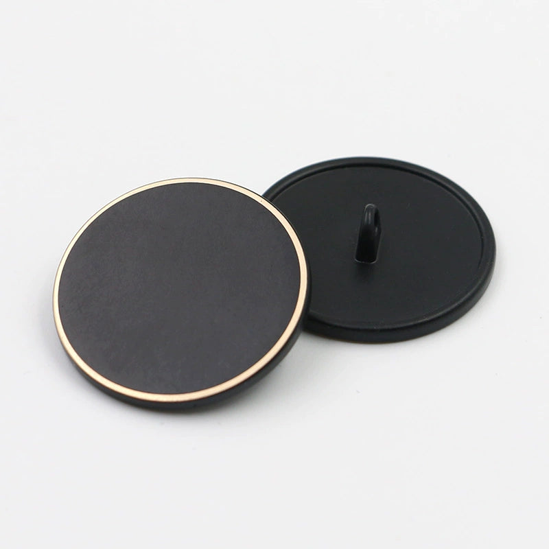 3240★ Metal buttons Women's trench coat coat buttons Men's black coat buttons Round suit buttons Sweater decorative clothes buttons