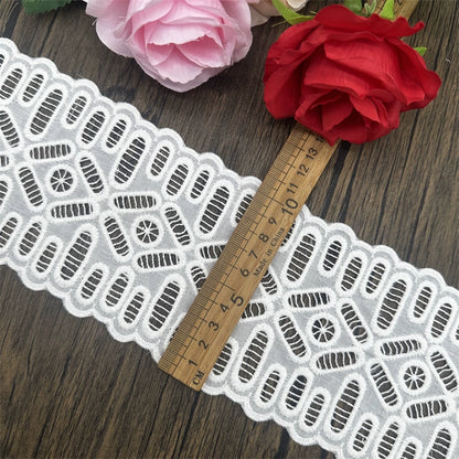 3787 Bordado de algodón de alta calidad con borde ondulado, encaje hueco, bricolaje, ropa, cortina, cuello, borde, puño, material de joyería