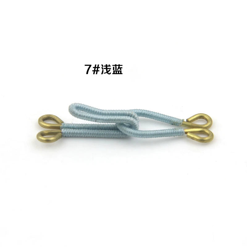 3513★ Accesorios de ropa, par de ganchos para abrigos, tela revestida de latón, botón de estilo, botón de gancho oscuro, botón de gancho manual, botón de ajuste invisible