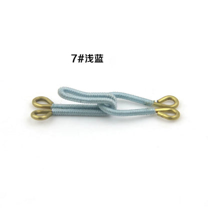 3513★ Accesorios de ropa, par de ganchos para abrigos, tela revestida de latón, botón de estilo, botón de gancho oscuro, botón de gancho manual, botón de ajuste invisible