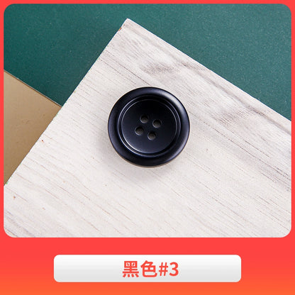 3444★ Gabardina negra con botones redondos para hombre, traje de pantalón, botones versátiles para mujer, ropa de traje