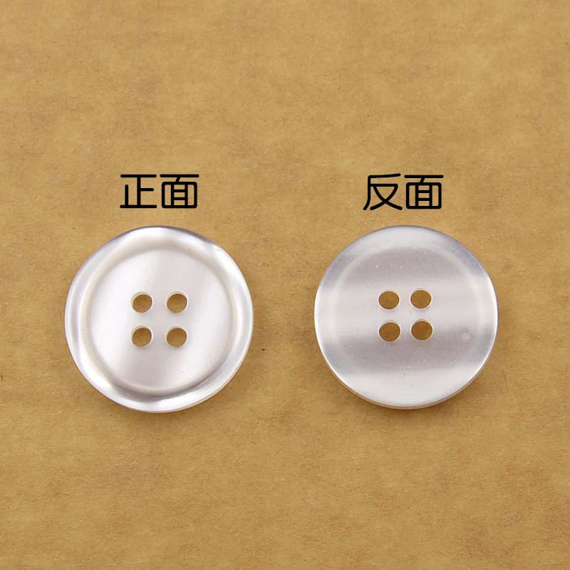 3373★  Transparent four-eye button resin men's shirt buttons versatile handmade pants women's clothes pad buttons quilt buttons