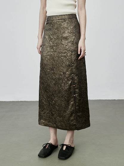 Falda plisada con volantes y diseño de nicho francés CAREMIND, falda recta de cintura alta para niños 