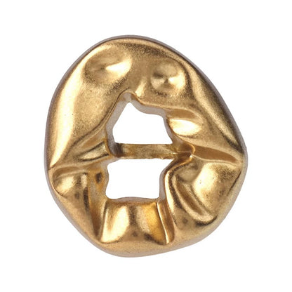 3261★  Irregular metal hollow buttons Versatile coat trench coat gold buttons blazer top silver buttons