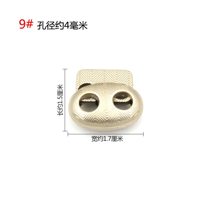 3542★ Hebilla de ajuste de campana de metal, hebilla de resorte de contracción de carga de suéter, hebilla de ajuste elástico, hebilla de cuerda, hebilla de cuerda, hebilla de nariz de cerdo