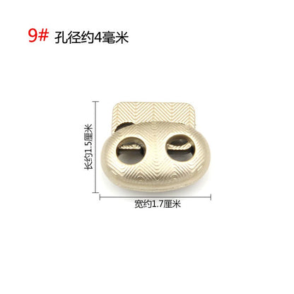 3542★ Hebilla de ajuste de campana de metal, hebilla de resorte de contracción de carga de suéter, hebilla de ajuste elástico, hebilla de cuerda, hebilla de cuerda, hebilla de nariz de cerdo