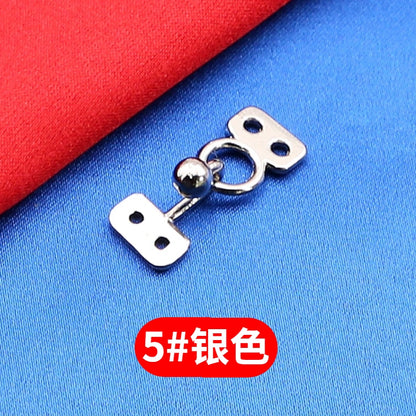 3509★ Botones de visón de metal, ganchos de hebilla, hebillas ocultas, hebillas colgantes, hebillas de cuello de estilo, botones de ropa de abrigo de piel de alta gama