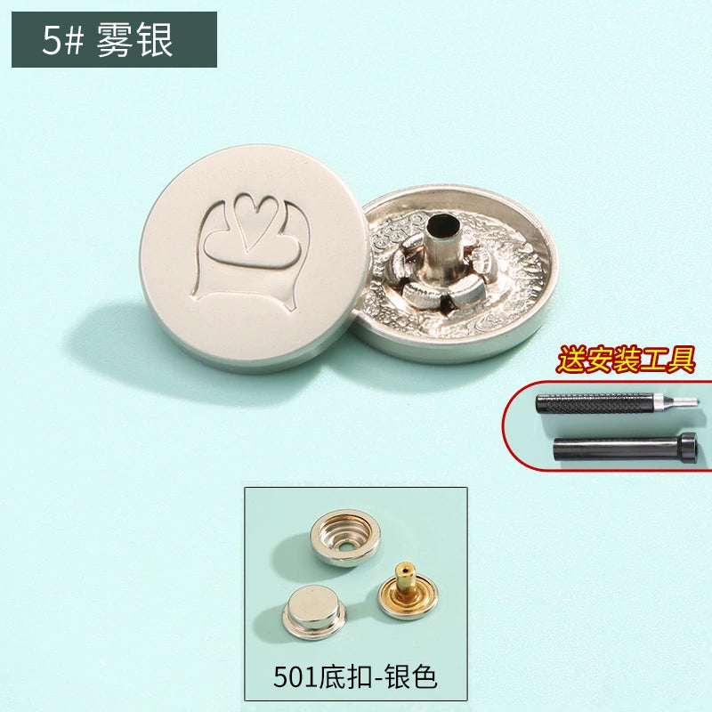 3410★ Boutons pression haut de gamme sans couture pour vêtements pour femmes, boutons mère et enfant, boutons quatre en un, boutons de doudoune, boutons boutons, boutons cachés invisibles.