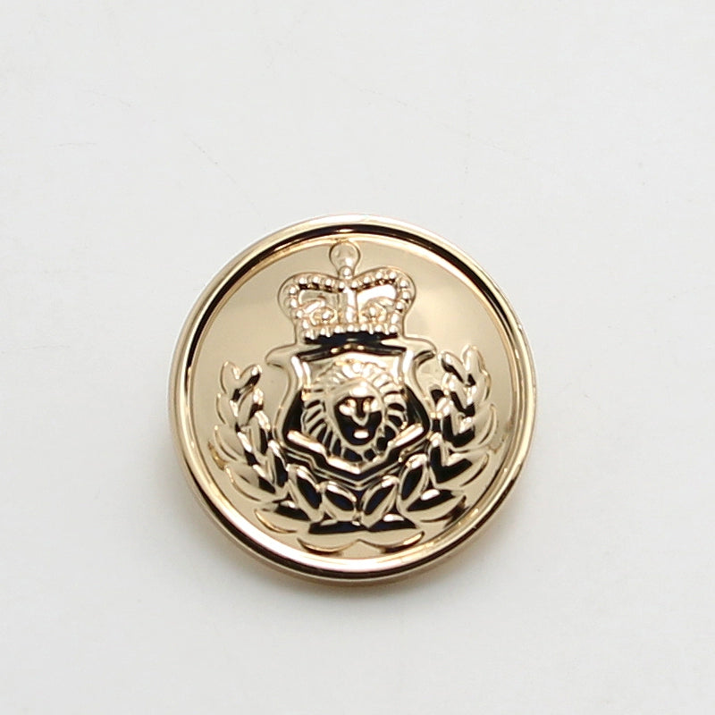 3415★  Metal buttons Crown lion head women's fashion buttons Versatile woolen coat trench coat decorative women's suit buttons
