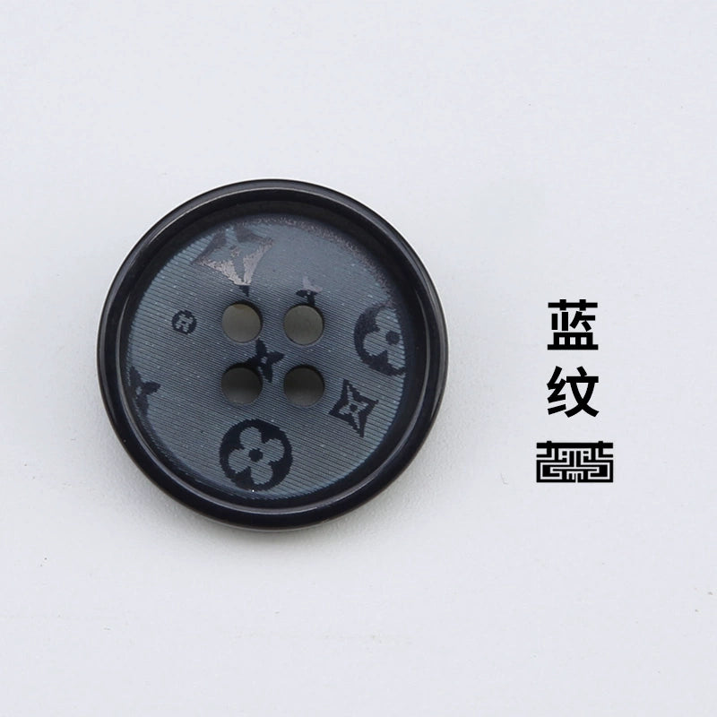 3439★ Abrigo de traje para mujer, botones decorativos de alta gama, botones redondos, ropa, chaqueta, suéter, traje, botones negros, botones de resina