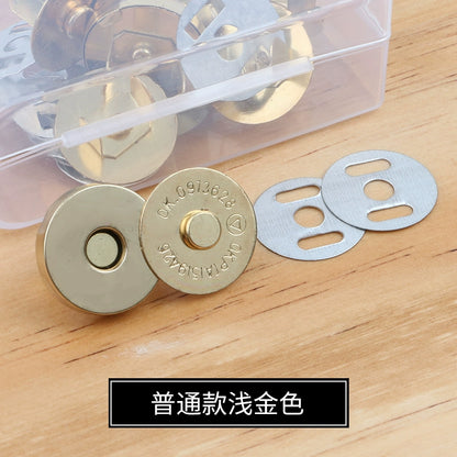 3473★ Hebilla magnética de metal Hebilla magnética Bolso con botón magnético fuerte sin costuras Hebilla de succión Abrigo Botón oculto Accesorios de billetera