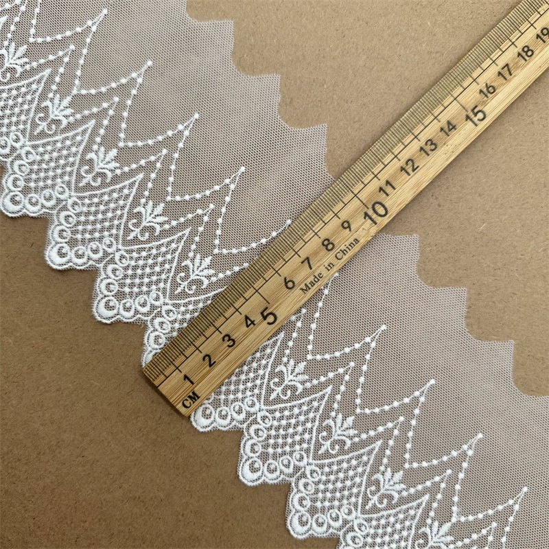 3828 Ancho 10cm malla bordado encaje DIY vestido ropa falda dobladillo cortina tela decoración accesorios