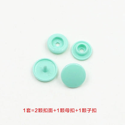 3413★  Plastic four-in-one buckle special button for colored baby clothes, seam-free hidden button, baby buckle nail button, mother and child buckle