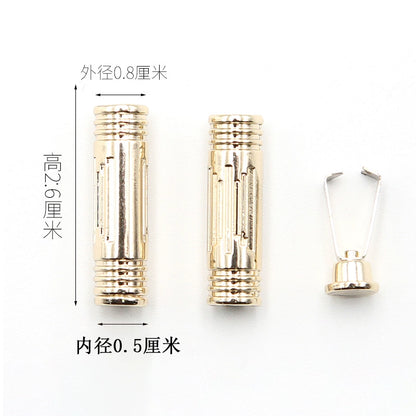 3546 Suéter Sombrero Cuerda Cabeza Botón Pantalones Cintura Cuerda Hebilla Metal Cabeza Ropa Cinturón Cuerda Tope Accesorios