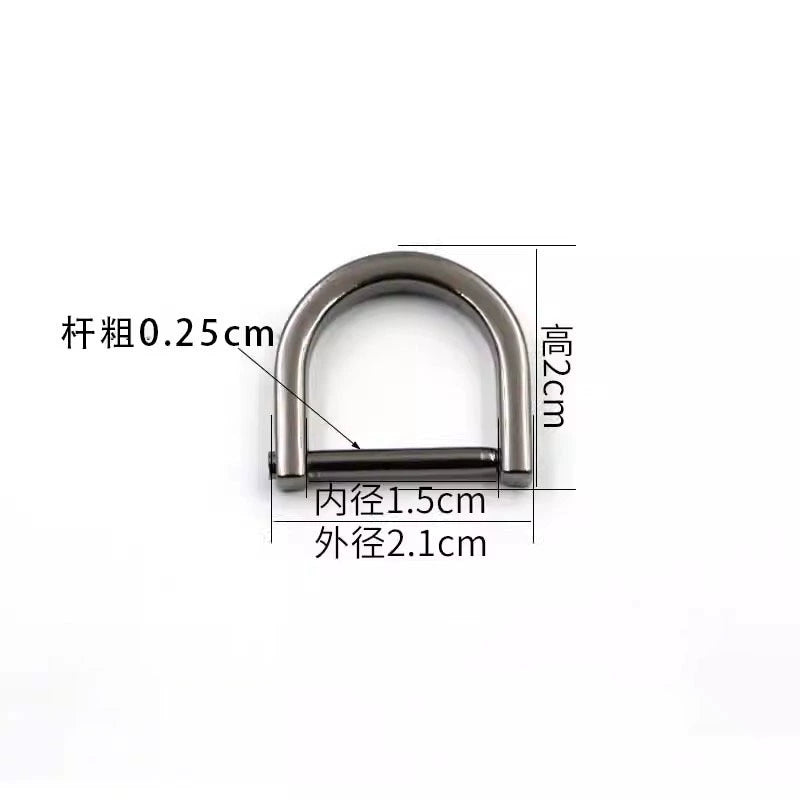 3518★ Botones para bolsos de mujer, accesorios para bolsos, tornillos, herrajes, hebillas metálicas DIY, tornillos, botones D, botones de ajuste, botones de herradura