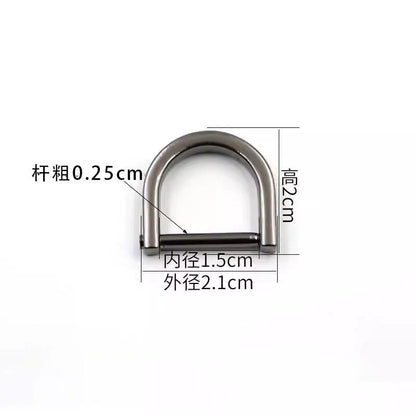 3518★ Botones para bolsos de mujer, accesorios para bolsos, tornillos, herrajes, hebillas metálicas DIY, tornillos, botones D, botones de ajuste, botones de herradura