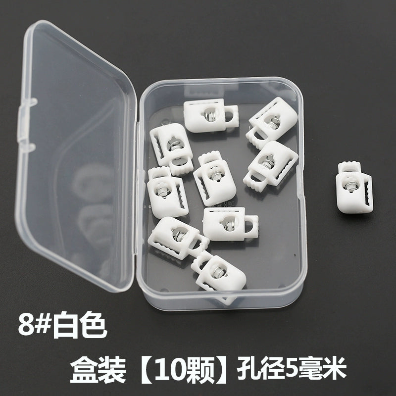 3534★ Nueva hebilla de ajuste de campana colgante de plástico, hebilla de resorte, hebilla de ajuste elástico, hebilla de cuerda, hebilla de cuerda pasante, hebilla de nariz de cerdo, chaqueta de plumas