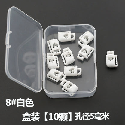 3534★ Nueva hebilla de ajuste de campana colgante de plástico, hebilla de resorte, hebilla de ajuste elástico, hebilla de cuerda, hebilla de cuerda pasante, hebilla de nariz de cerdo, chaqueta de plumas