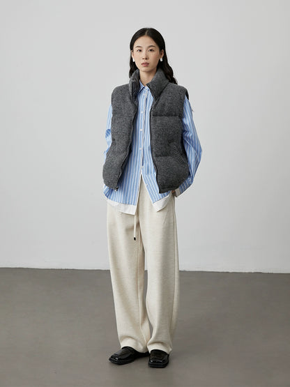 [Camisa de arquitecto] Camisa de rayas azules CAREMIND Chaqueta holgada con temperamento para mujeres que viajan diariamente en primavera y otoño 