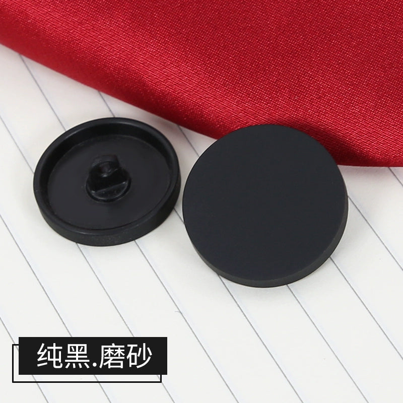 3375★  Metal flat buttons high-end suit buttons clothes top women's coat button shirt men's trench coat shirt round