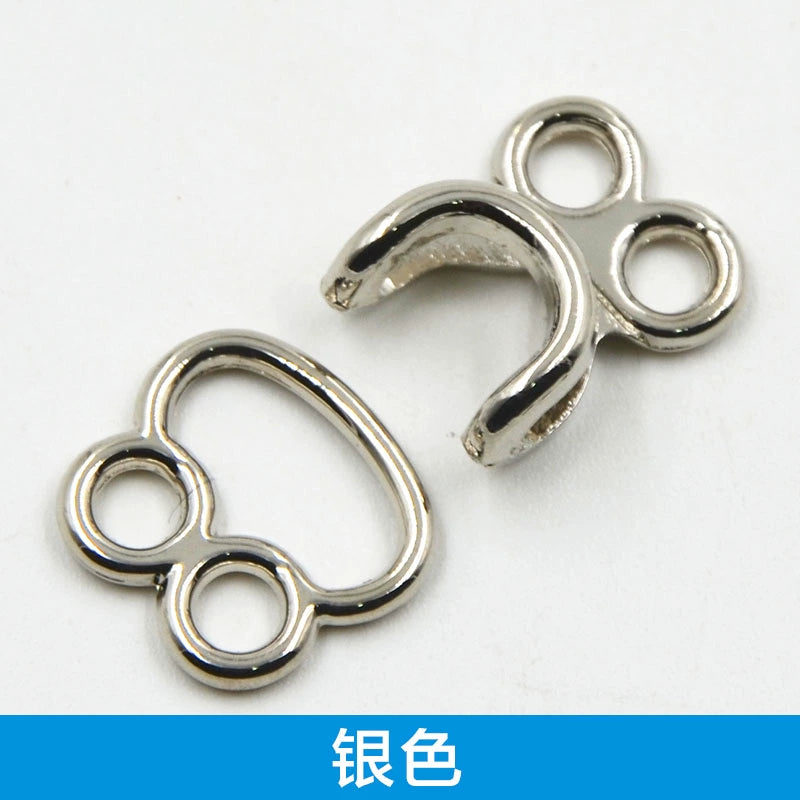 3514★ Ropa de visón, hebilla oculta de metal de piel, hebilla colgante, hebilla de abrigo, botón invisible de gabardina, hebilla de conexión de gancho de moda