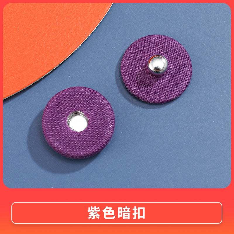 3470★ Botón de tela de color nuevo, botón a presión de metal, botón oculto, botón anti-luz para niños y madres, botón de ropa grande para mujeres, botón de botón.