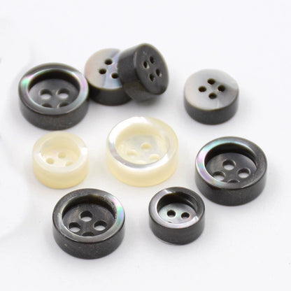 3351★  Four-eye shirt button round tower snail shell button shirt button handmade wool sweater T-shirt cardigan button button button button