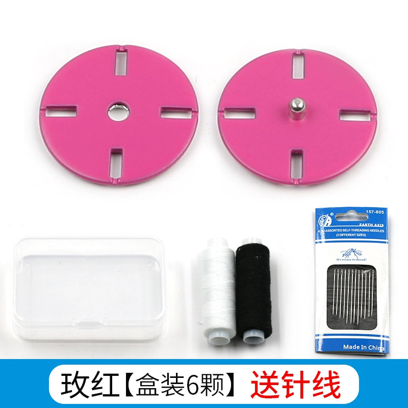 3474★ Botones finos ocultos de metal Botones pequeños de abrigo de visón de lana de cachemira para mujer Botones Botones invisibles de alta calidad Botones madre