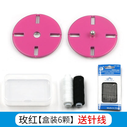 3474★ Botones finos ocultos de metal Botones pequeños de abrigo de visón de lana de cachemira para mujer Botones Botones invisibles de alta calidad Botones madre