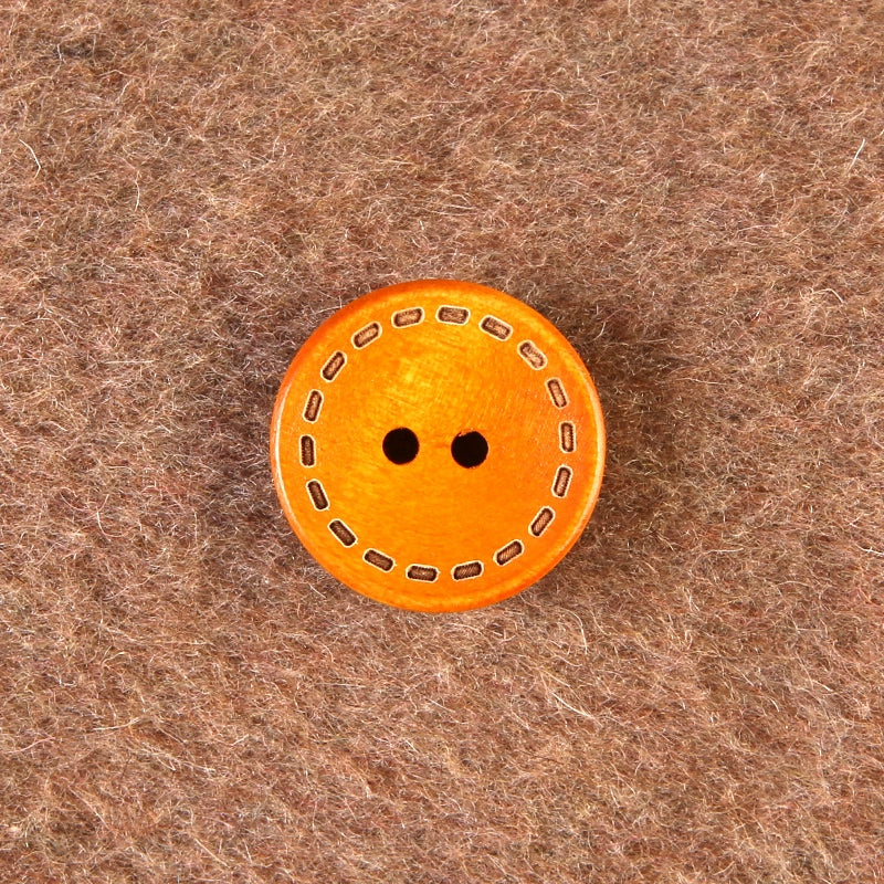 3367★  Round wooden two-eyed clothes decorative buttons men's and women's coats trench coats sweaters tops buttons high-end buttons