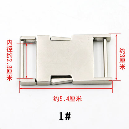 3526★ Hebilla de mochila con cierre de equipaje Hebilla de ajuste de bolsa Hebilla de herraje de metal Hebilla de accesorios para bolsa de cintura Hebilla de mochila