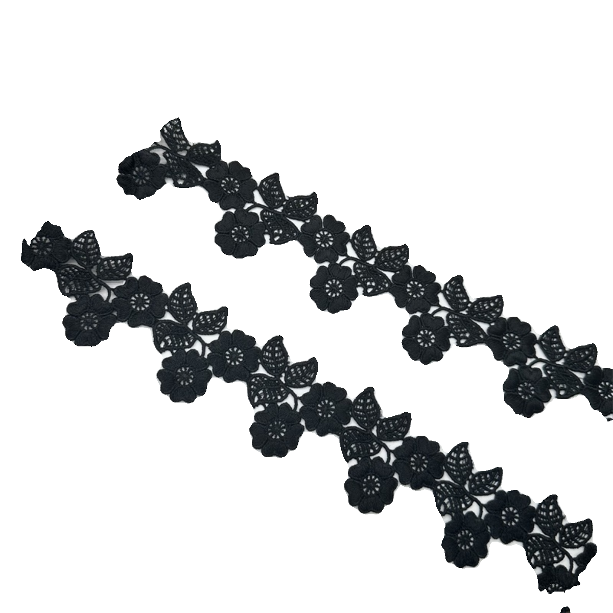 3677 Encaje de flores de seda de leche soluble en agua de alta calidad con accesorios, bricolaje, costura de ropa, decoración de joyas, materiales hechos a mano