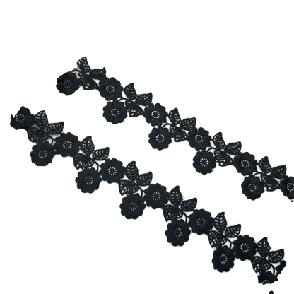 3677 Encaje de flores de seda de leche soluble en agua de alta calidad con accesorios, bricolaje, costura de ropa, decoración de joyas, materiales hechos a mano