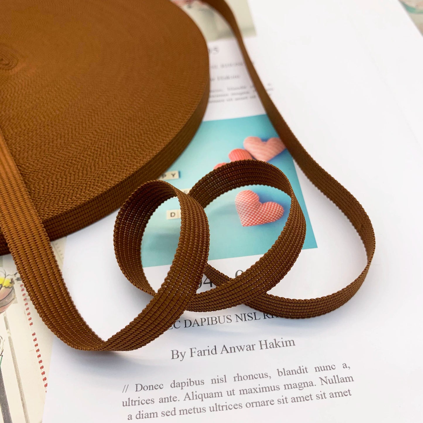 3883  Spot 30 colors 1cm non-elastic horse strap color back collar pressure strip webbing neckline strap side strip clothing accessories