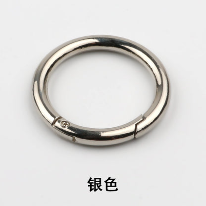 3532★ Anillo de metal de moda para bolso, botón, bolso, equipaje, zapatos, cadena decorativa, botón, abrigo, cortavientos, anillo abierto