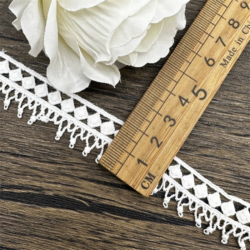 3833 Exquisito hilo de algodón soluble en agua, encaje bordado, accesorios de ropa hechos a mano, puños, cuellos, cortinas, materiales de costura