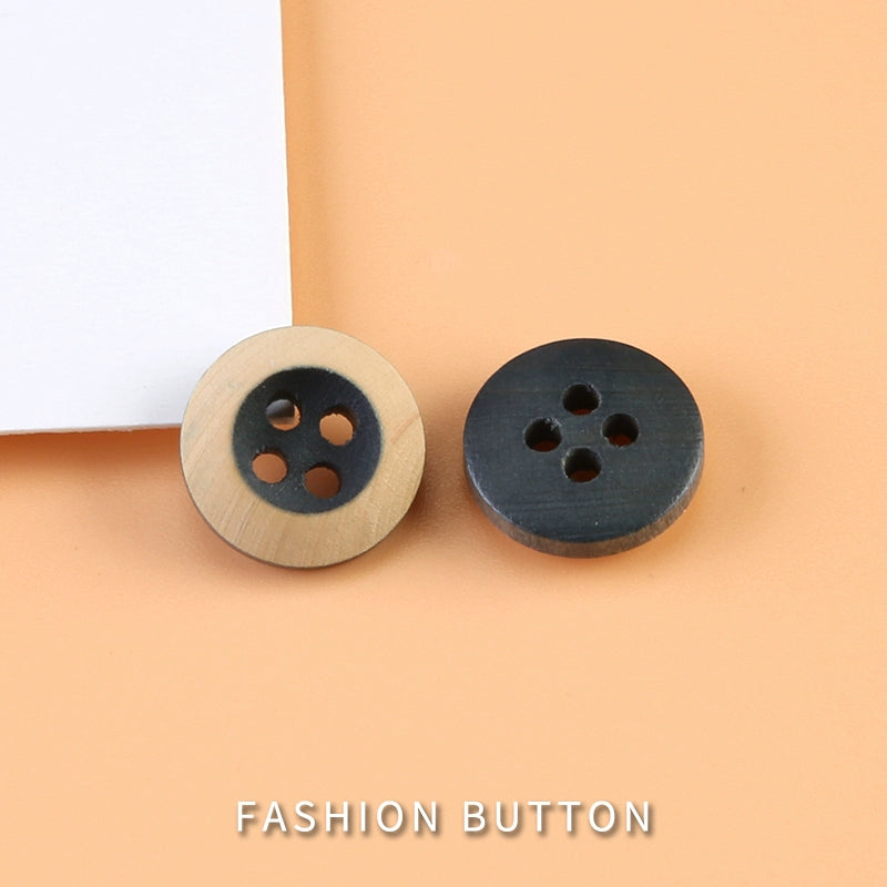 3329★  Fashion blouse buttons clothes cuffs small fragrant decorative buttons high-end cardigan sweater wooden round buttons
