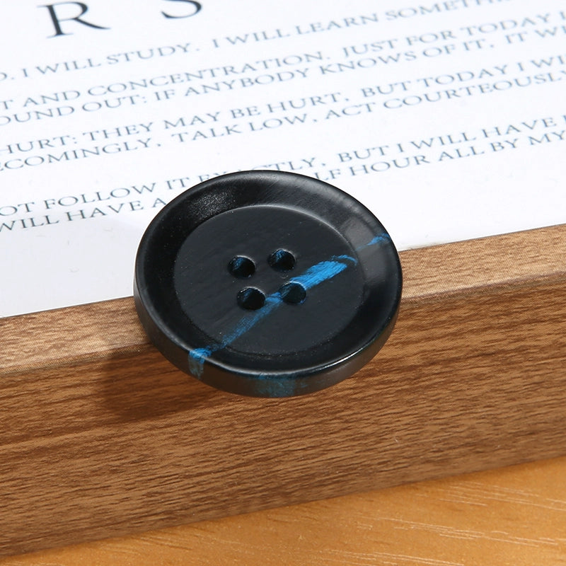 3463★ Botones de cuerno real para hombre, traje, chaqueta, pantalón, botones de alta gama, abrigo de cachemira para mujer, botones negros Daquan