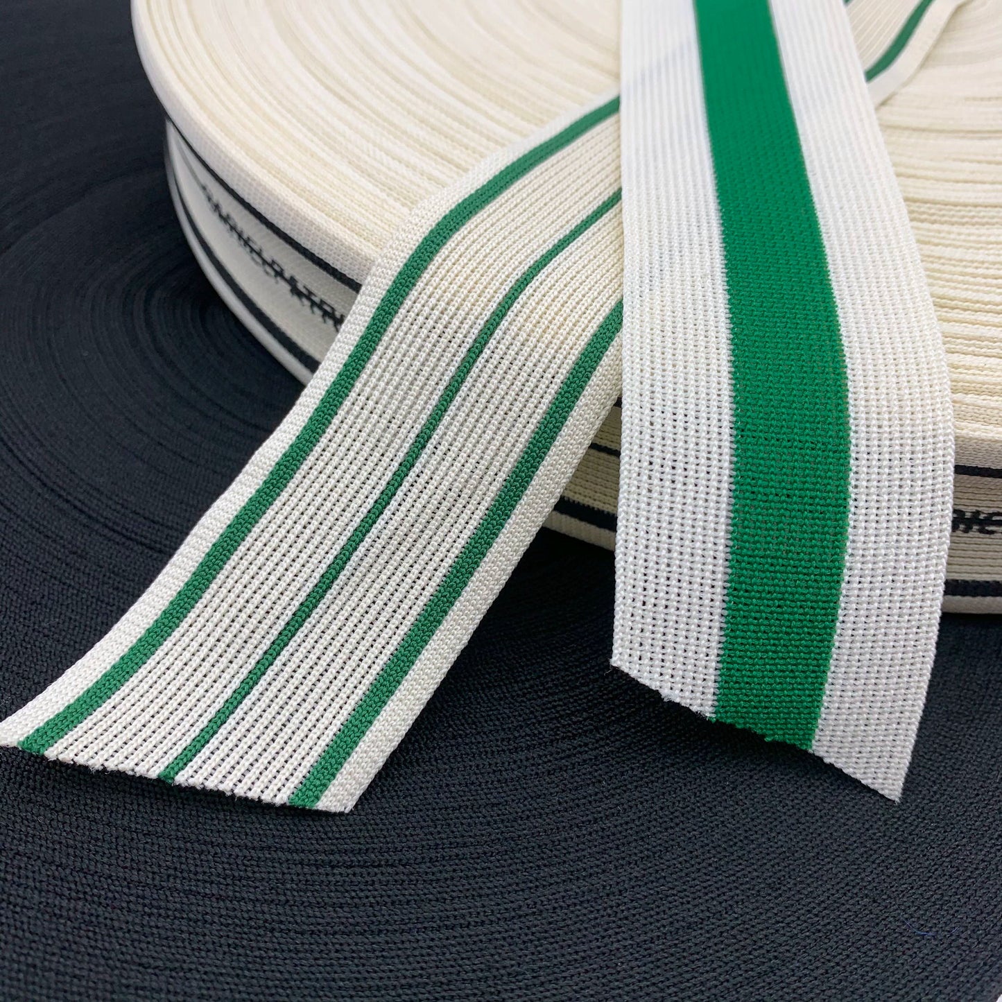 3890 Tira de ribete de punto de un solo lado con rayas de color de 4 cm, para accesorios de ropa, tira lateral para dobladillo de textiles para el hogar